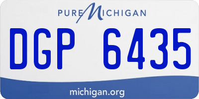 MI license plate DGP6435