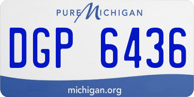 MI license plate DGP6436