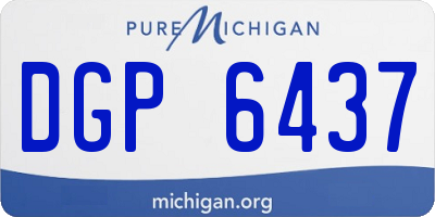 MI license plate DGP6437