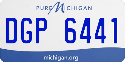MI license plate DGP6441