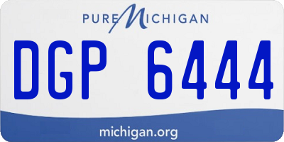 MI license plate DGP6444