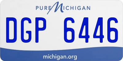 MI license plate DGP6446