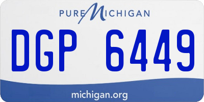 MI license plate DGP6449