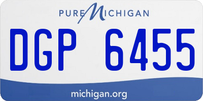 MI license plate DGP6455