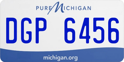 MI license plate DGP6456