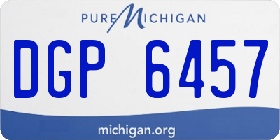 MI license plate DGP6457