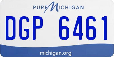 MI license plate DGP6461