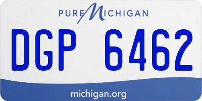 MI license plate DGP6462