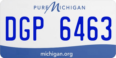 MI license plate DGP6463