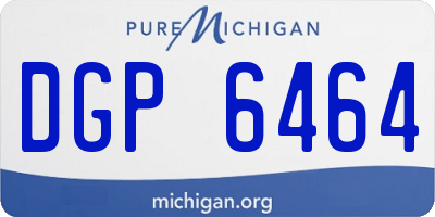 MI license plate DGP6464