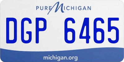 MI license plate DGP6465