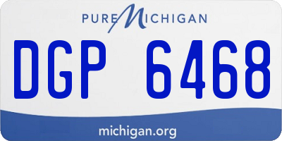 MI license plate DGP6468