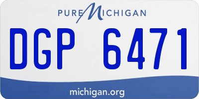 MI license plate DGP6471