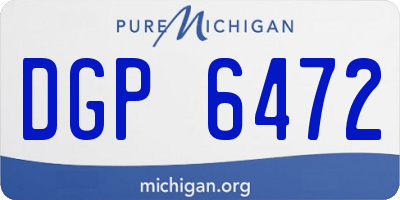 MI license plate DGP6472