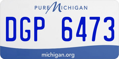 MI license plate DGP6473