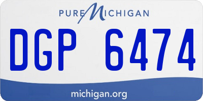 MI license plate DGP6474