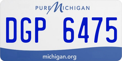 MI license plate DGP6475