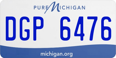 MI license plate DGP6476