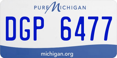 MI license plate DGP6477