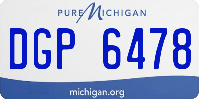 MI license plate DGP6478