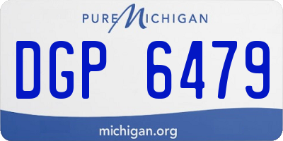 MI license plate DGP6479