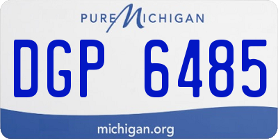 MI license plate DGP6485
