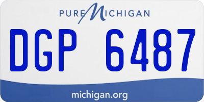 MI license plate DGP6487