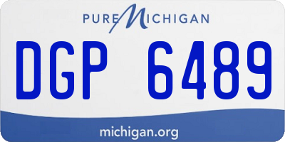 MI license plate DGP6489
