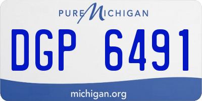 MI license plate DGP6491