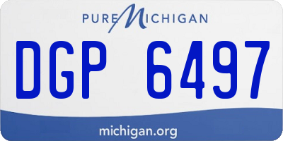 MI license plate DGP6497