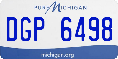 MI license plate DGP6498