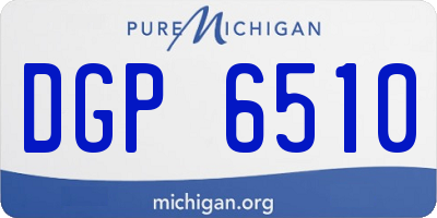 MI license plate DGP6510