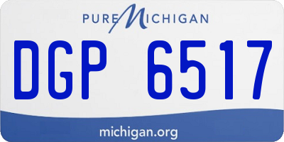 MI license plate DGP6517