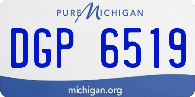 MI license plate DGP6519
