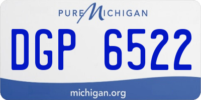 MI license plate DGP6522