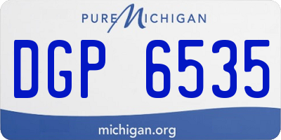 MI license plate DGP6535