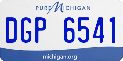 MI license plate DGP6541