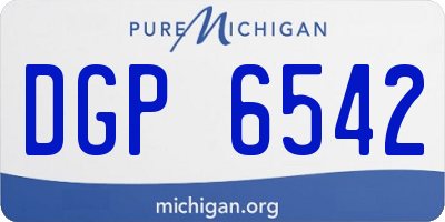 MI license plate DGP6542