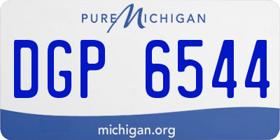 MI license plate DGP6544