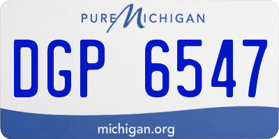 MI license plate DGP6547