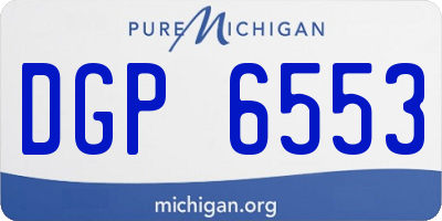 MI license plate DGP6553