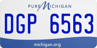 MI license plate DGP6563