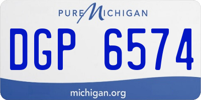 MI license plate DGP6574