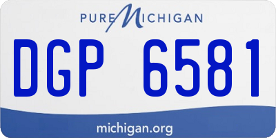 MI license plate DGP6581