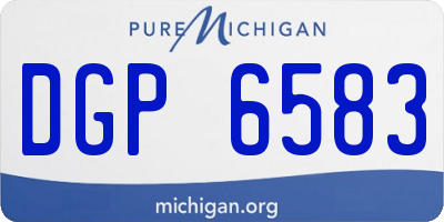 MI license plate DGP6583