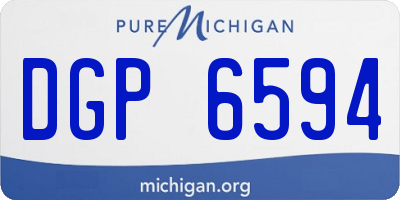MI license plate DGP6594