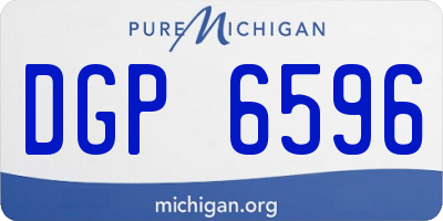 MI license plate DGP6596