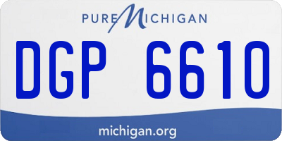 MI license plate DGP6610
