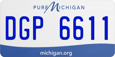 MI license plate DGP6611