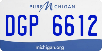 MI license plate DGP6612